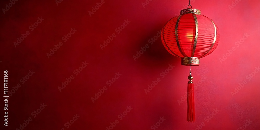 A serene and elegant red paper lantern, perfect for Lunar New Year or lantern festival celebrations, enhancing festive designs with cultural symbolism. A serene and elegant red paper lantern, perfect for Lunar New Year or lantern festival celebrations, enhancing festive designs with cultural symbolism.