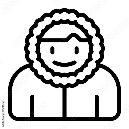 Eskimo Line Icon