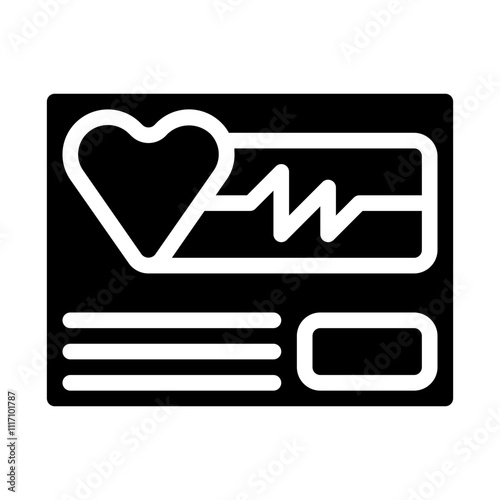 Fading Heartbeat Solid Icon