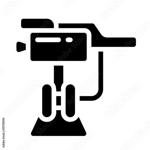 Flamethrower Turret Solid Icon