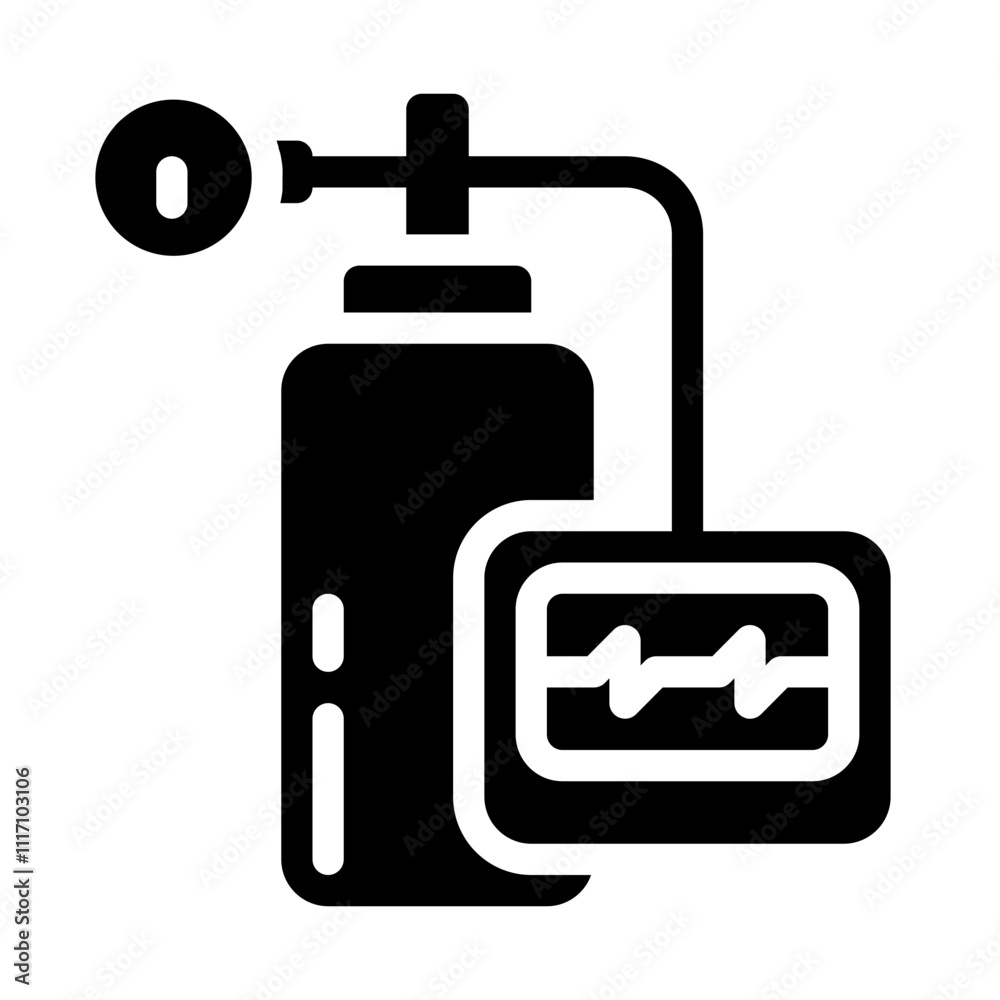 Health Detector Solid Icon Health Detector Solid Icon