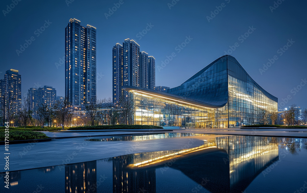 Obraz premium Night city