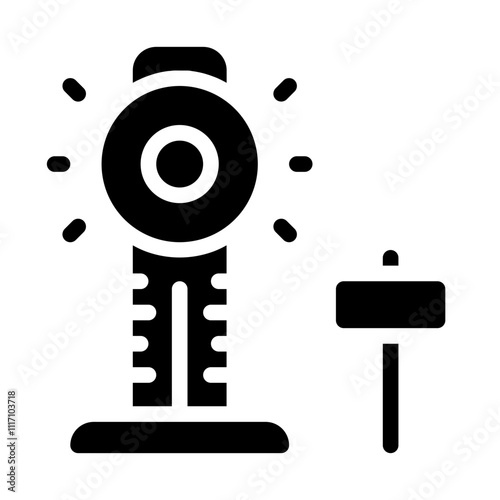High Striker Game Solid Icon