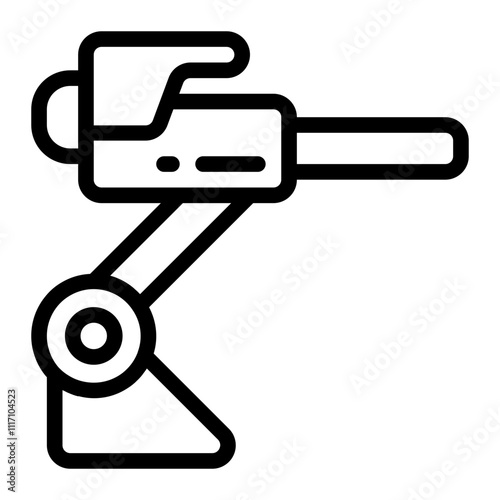 Laser Turret Line Icon