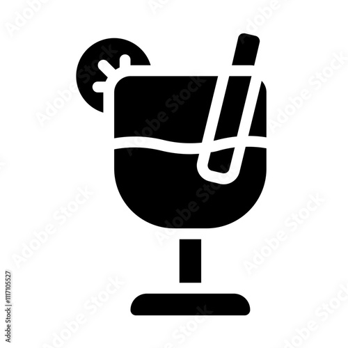 Mulled Wine Solid Icon