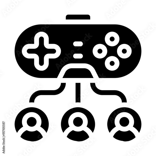 Multiplayer Game Solid Icon
