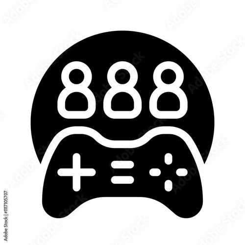 Multiplayer Game Solid Icon