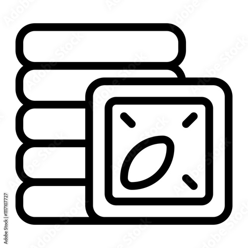 Shortbread Cookies Line Icon