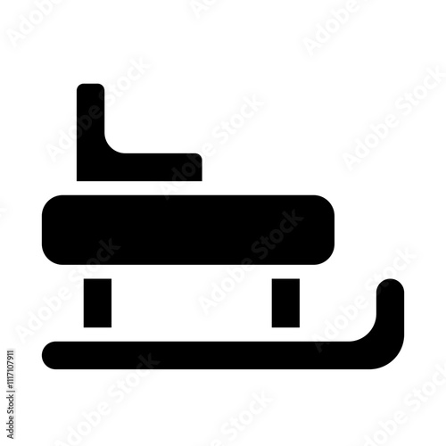 Sled Solid Icon