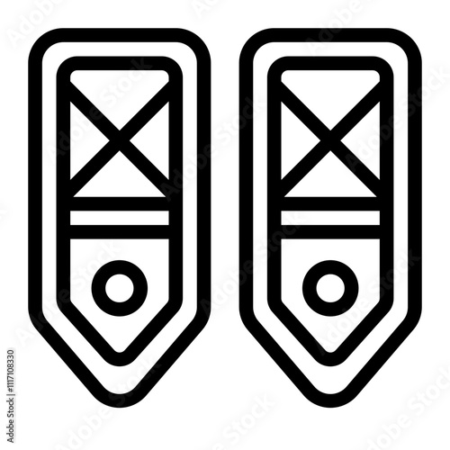 Snowshoes Line Icon