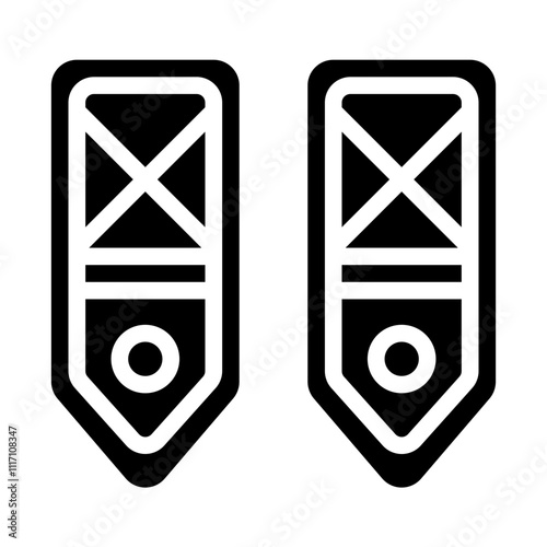 Snowshoes Solid Icon