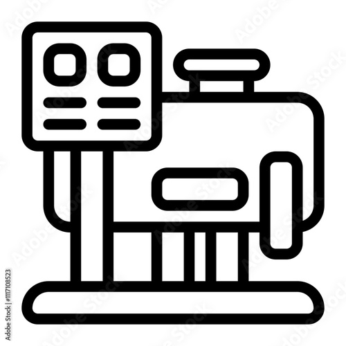 Steam Generator Line Icon