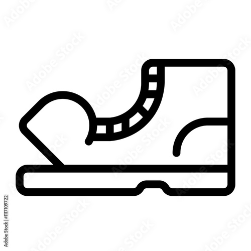 Worn-out Shoes Line Icon