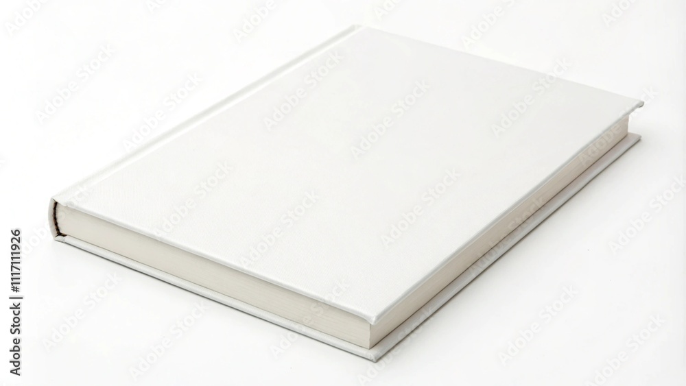 Fototapeta premium blank white book isolated on white background cutout