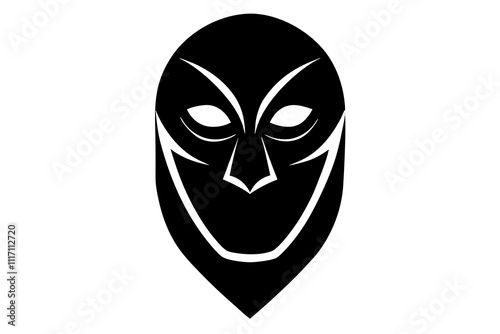 Mask | isolated vector silhouette illustration on white background