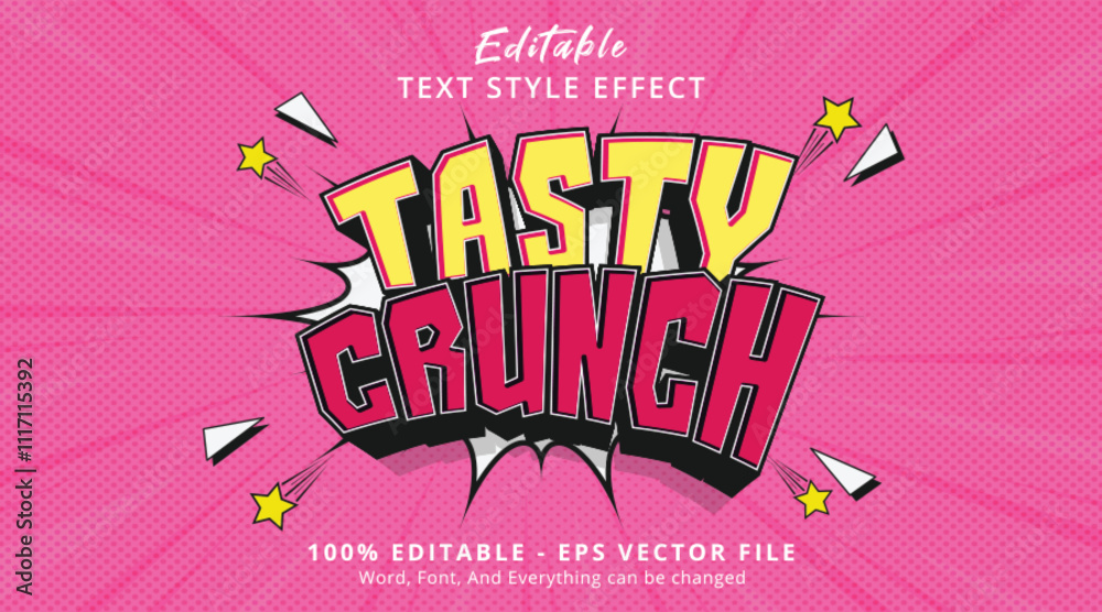 Valokuva Tasty Crunch Editable Text Effect