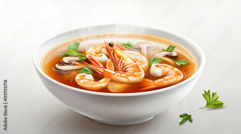 Delicious Tom Yum Soup Shrimp Mushrooms Herbs Spicy Broth High Resolution Food Photography Delicious Tom Yum Soup Shrimp Mushrooms Herbs Spicy Broth High Resolution Food Photography