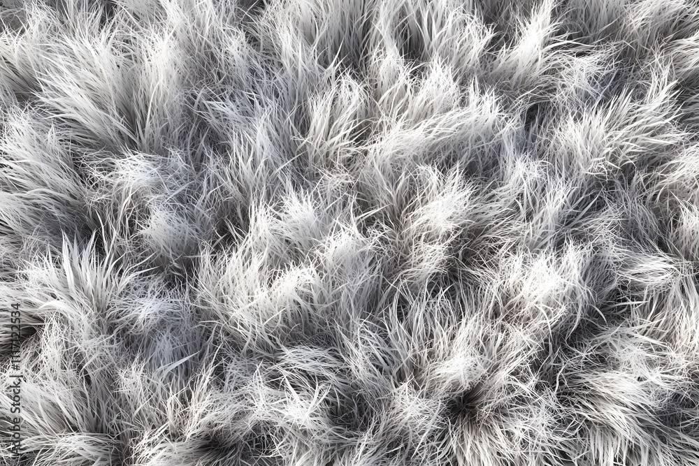 A close-up view of soft, fluffy gray fur-like texture. A close-up view of soft, fluffy gray fur-like texture.