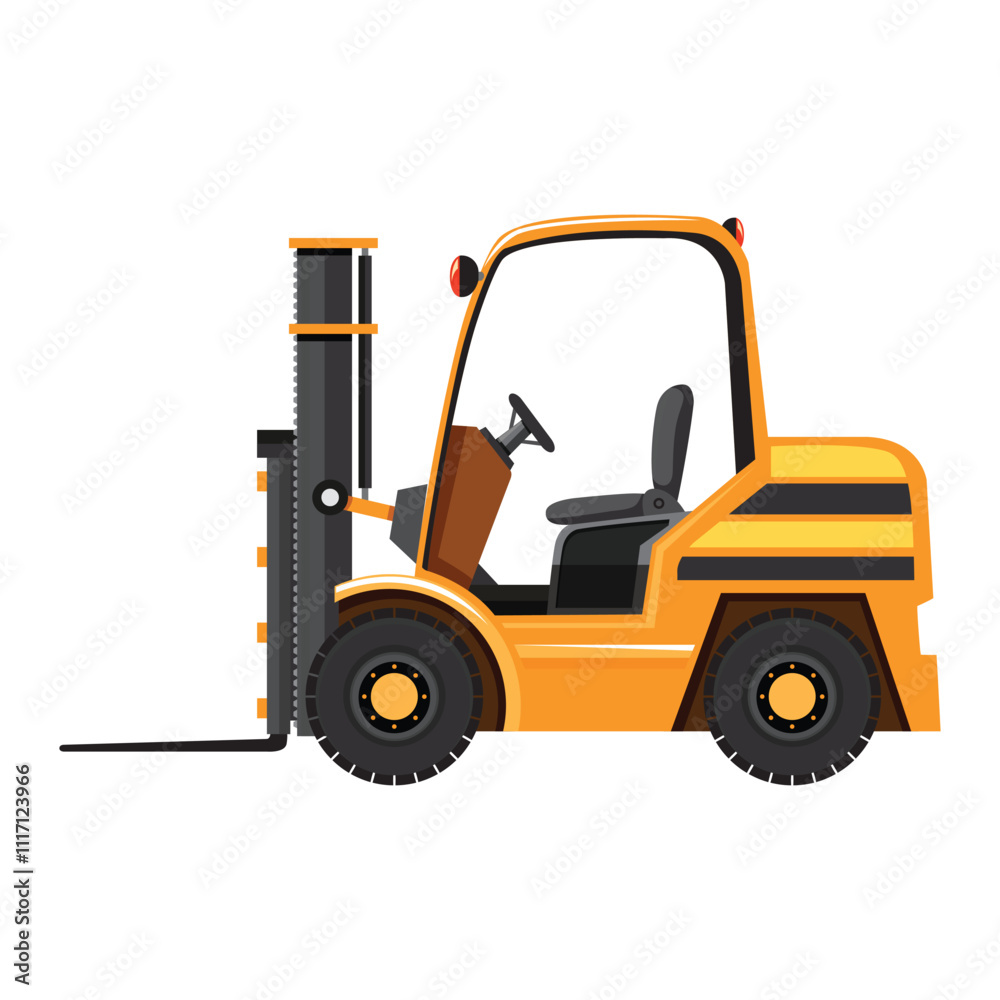 Fototapeta premium forklift truck and forklift