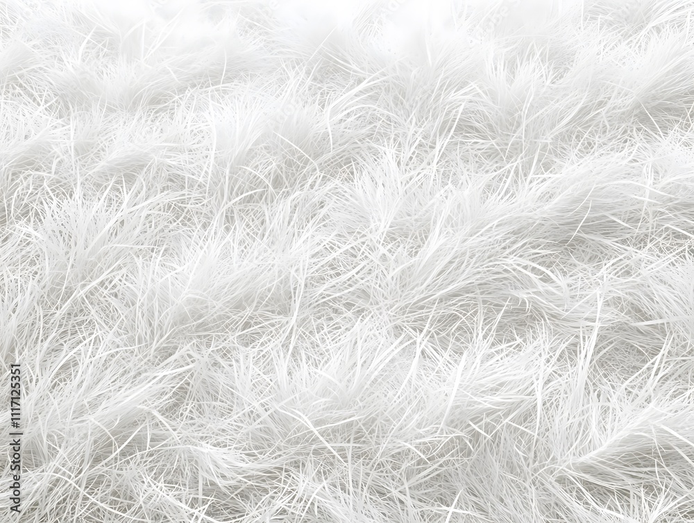 Fototapeta premium A close-up view of textured white fibers resembling soft grass or fur.