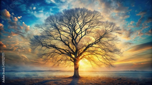 Abstract multiple exposure of a dead tree , nature, decay, artistic, surreal, photography, composition, textured
