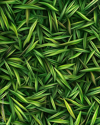 A dense arrangement of green leaves, creating a vibrant, textured background.