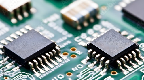 Circuit components meticulously arranged on a development board, showcasing innovation and precision in electronic engineering, where every element plays a crucial role in creating functional technolo