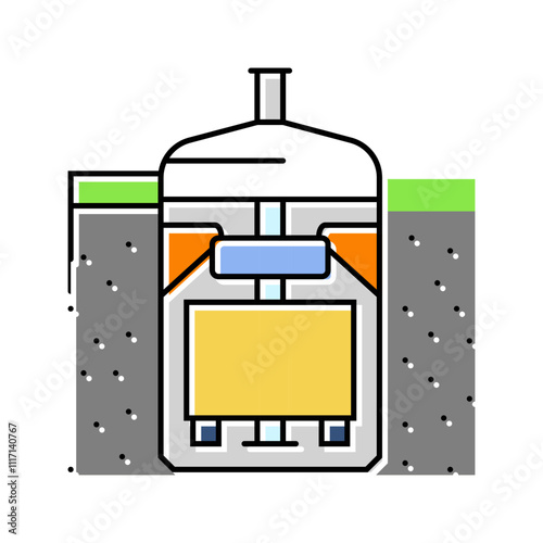 flywheel storage energy color icon vector. flywheel storage energy sign. isolated symbol illustration