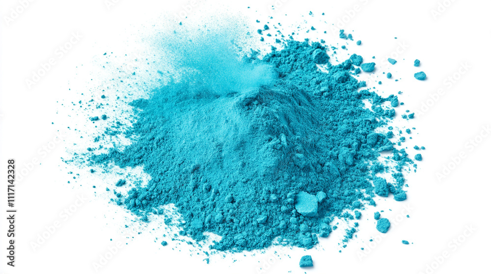 Obraz premium Teal Blue Powder Pigment Explosion Texture Background