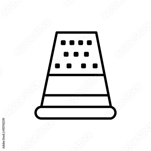 thimble line icon