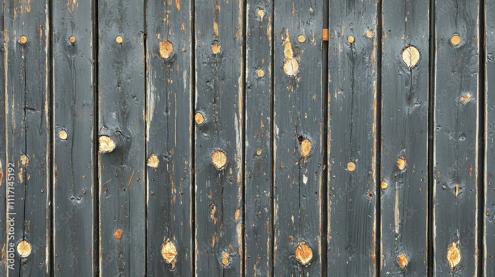 Rustic wooden fence with weathered planks and natural knots and textures Rustic wooden fence with weathered planks and natural knots and textures