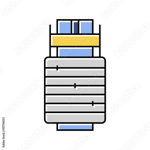 grid balancing energy color icon vector. grid balancing energy sign. isolated symbol illustration