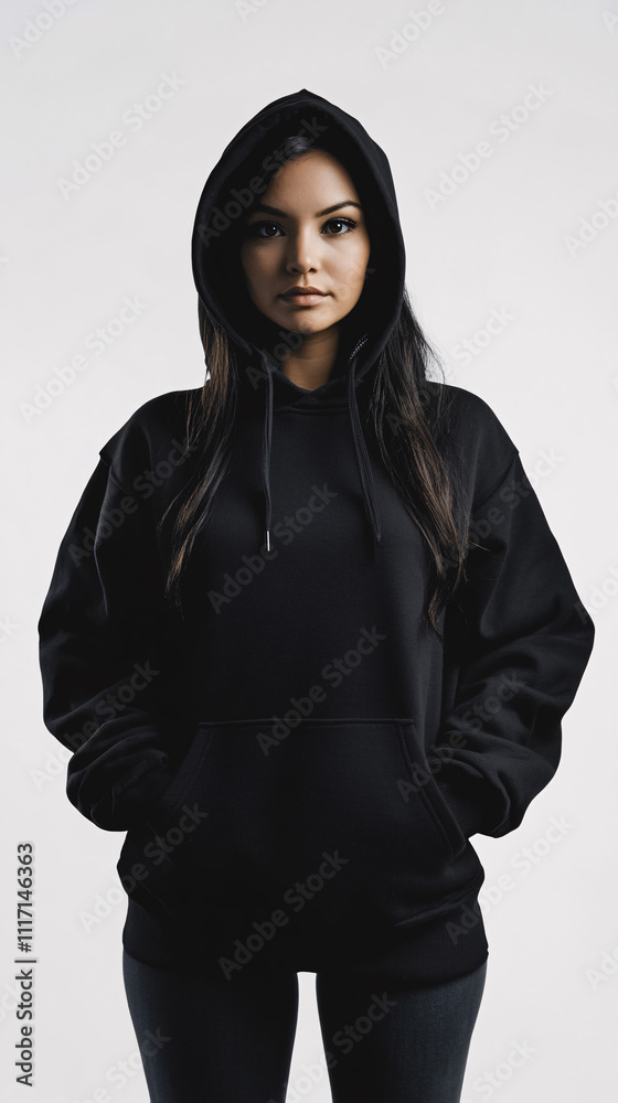 Black hoodie template. Hoodie sweatshirt long sleeve with clipping path, hoody for design mockup for print, on background.
Black hoodie template. Hoodie sweatshirt long sleeve with clipping path, hoody for design mockup for print, on background.