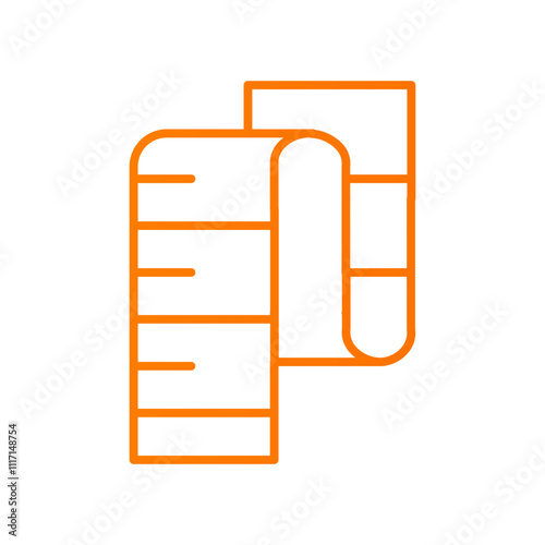 measuring tape gradient icon