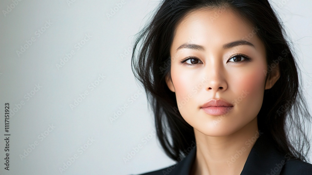 Portrait of a Confident Asian Businesswoman on a Clean Background Portrait of a Confident Asian Businesswoman on a Clean Background