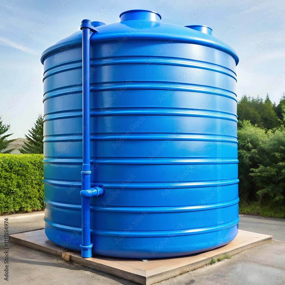 Obraz premium A large water tank, typically made of durable material, designed