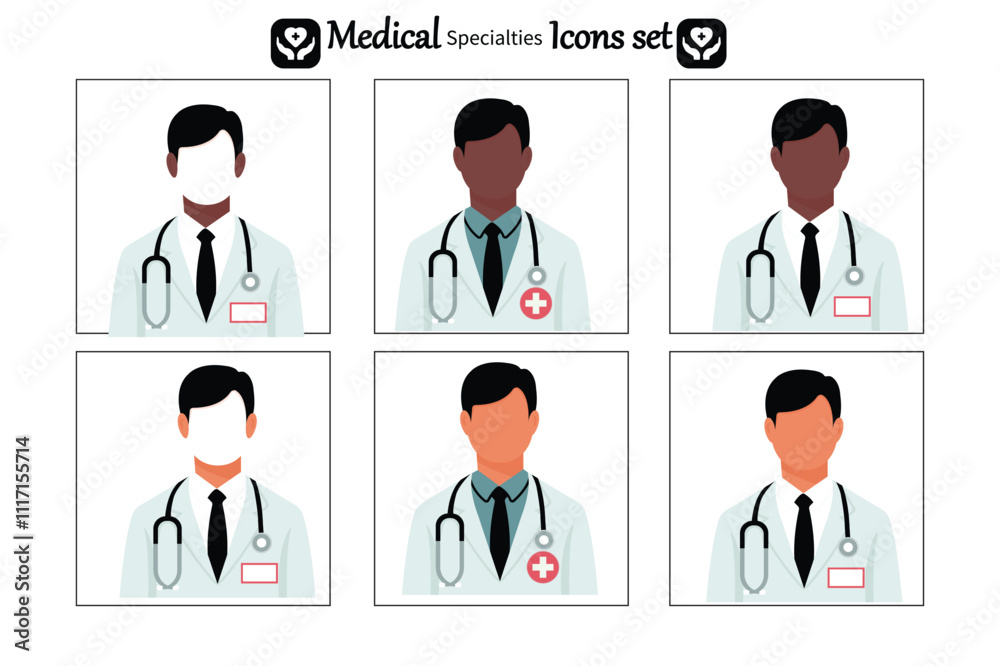 Set of Medical Icons in Flat Design - Healthcare and Hospital Symbols Set of Medical Icons in Flat Design - Healthcare and Hospital Symbols