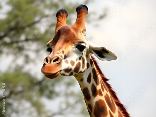 portrait of a giraffe