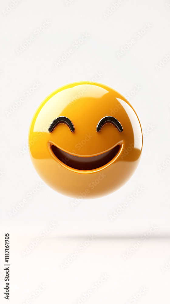 Fototapeta premium smiley face or happy emotion, Smile emoji 