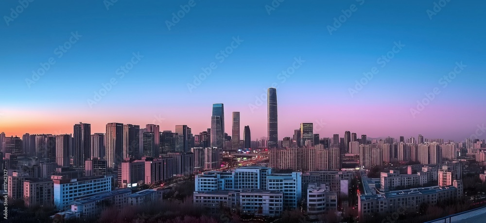 Obraz premium city skyline