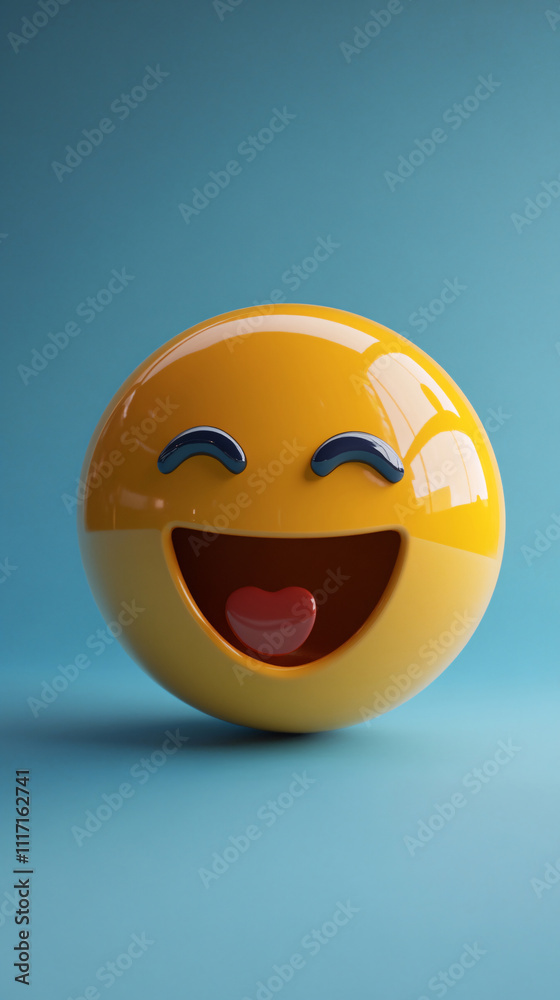 Fototapeta premium smiley face or happy emotion, Smile emoji 