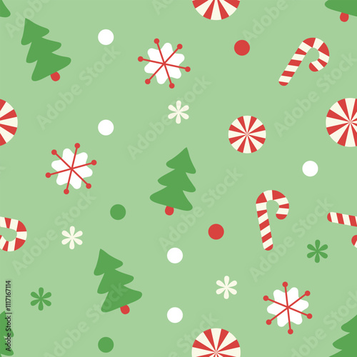 Seamless pattern for Christmas event