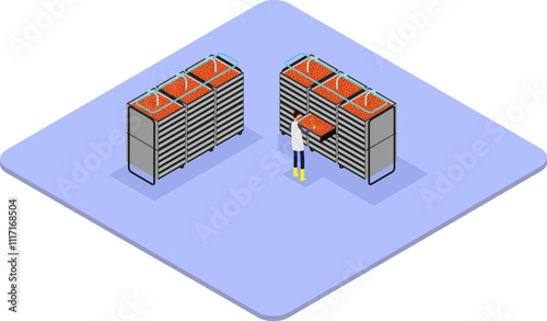 Isometric Fish Spawning