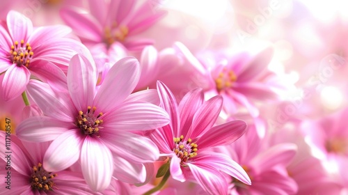 Beautiful pink flower background, soft and beautiful pink flowers.