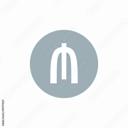 azerbaijanian manat currency symbol icon sign vector