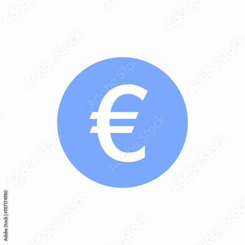 euro currency symbol icon sign vector
