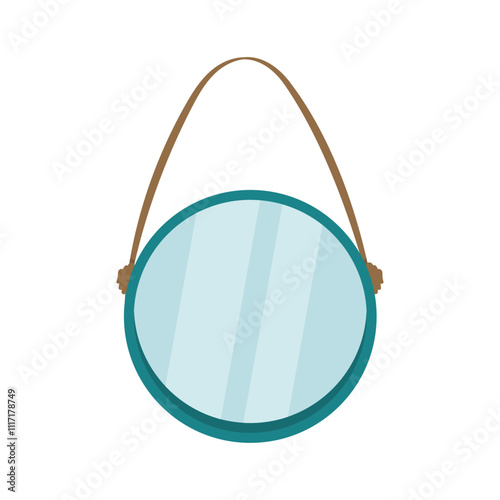 Minimalist Interior Vector Illustration - Mirror