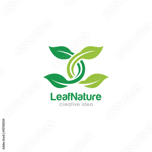 Leaf Creative Concept Logo Design Template