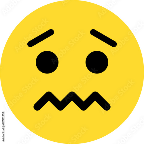 sad expression emoticon vector. symbol, illustration, sign