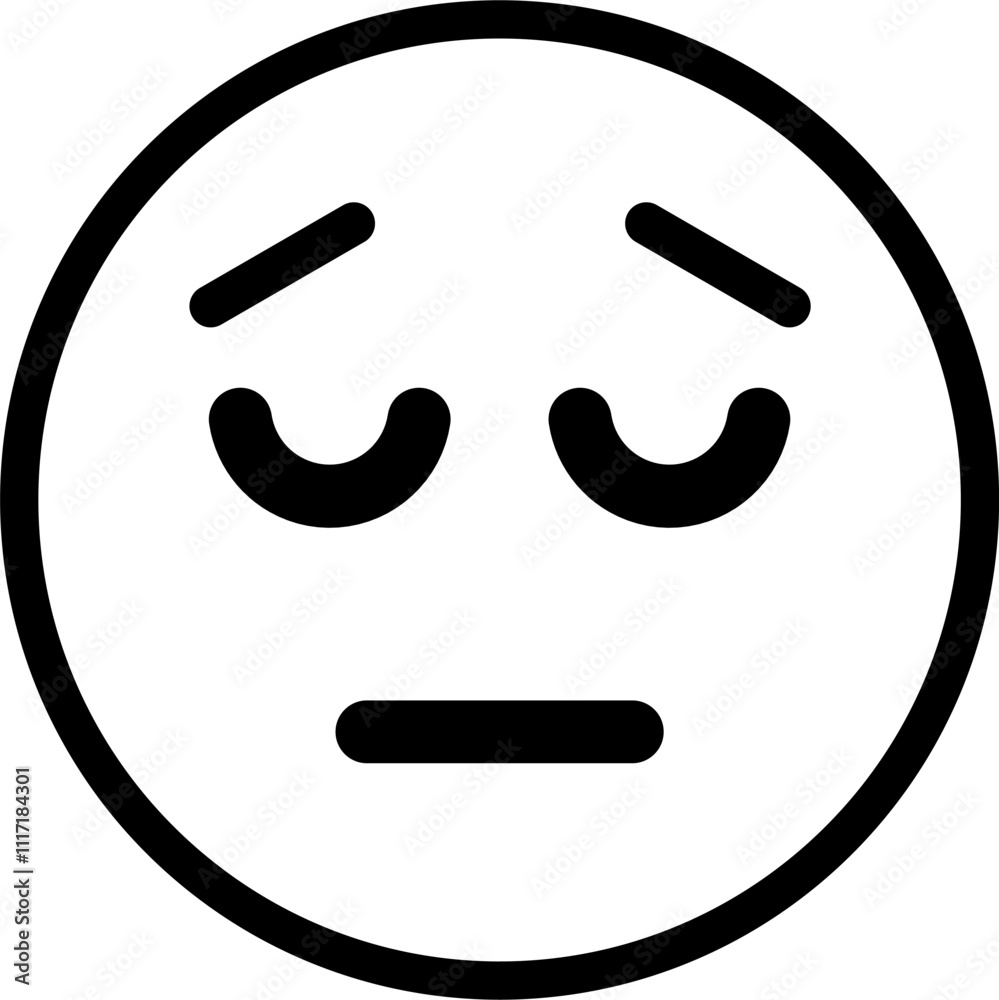 sad expression emoticon vector. symbol, illustration, sign sad expression emoticon vector. symbol, illustration, sign